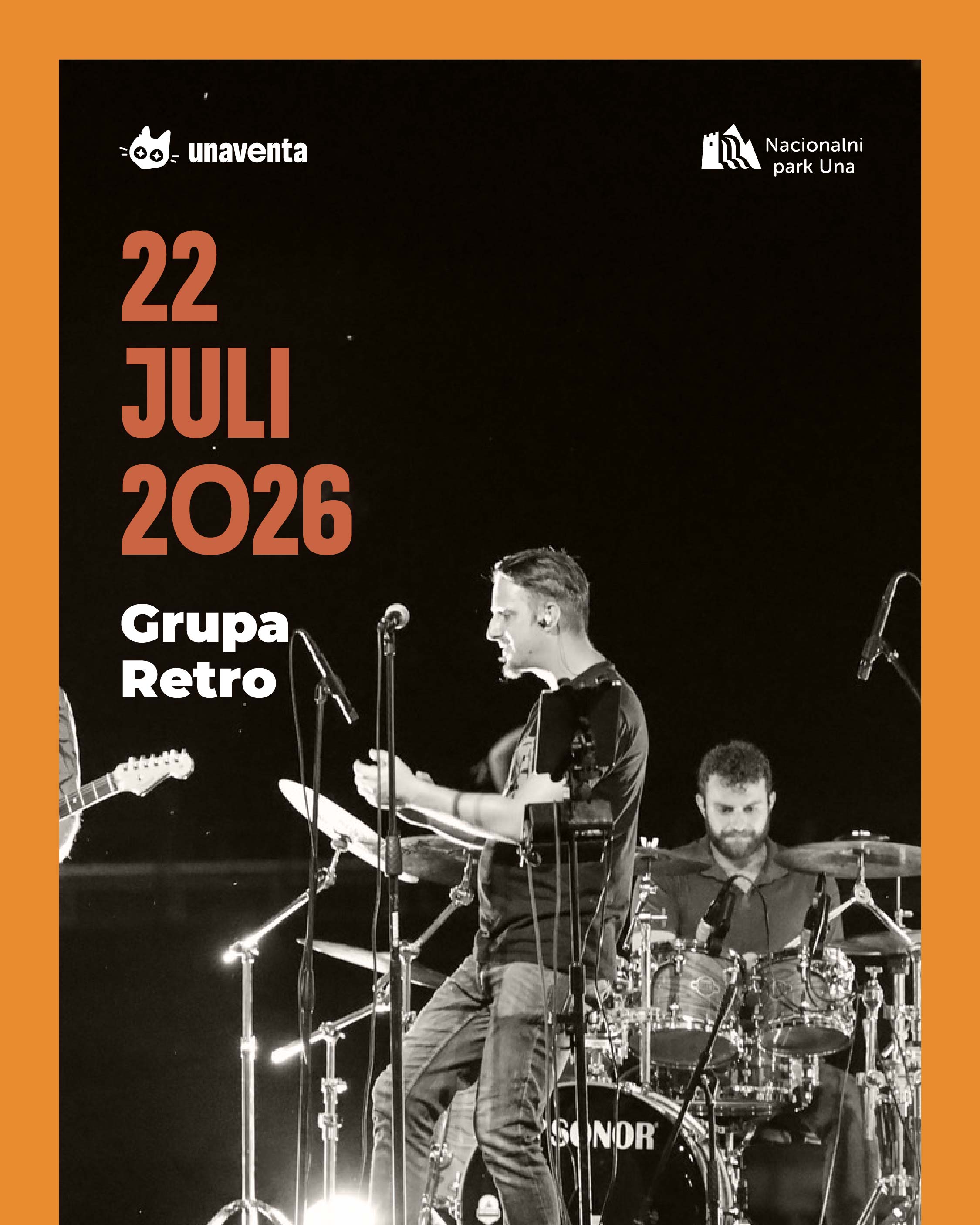 Grupa Retro uživo na 52. Internacionalnoj turističkoj Una regati, slika 1